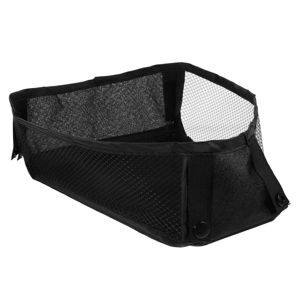 IWOWHERO Stroller Bottom Basket Organizer Bag Diaper Storage Organizer Hanging Mesh Bag Stroller Bottom Case