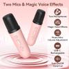 Oraolo Karaoke Machine with 2 Wireless Microphones, Portable Mini Karaoke for Kids, Funny Magical Sound Modes, Speaker Support Multi-Channel Connection, Birthday Gifts for Girls Boys view 4