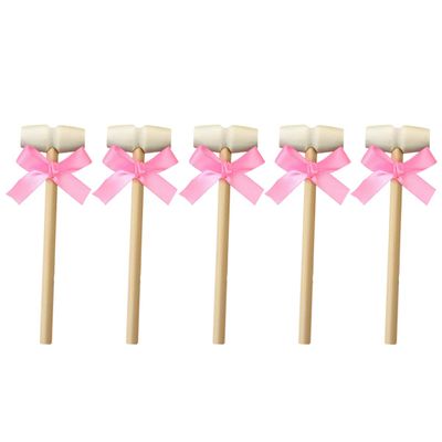 Levemolo 5pcs Wooden Hammers for Boys and Girls Lightweight Multi-functional Mallets for Crab and Lobster Shellfish for Home Restaurants and Creative Play
