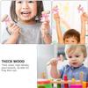 Levemolo 5pcs Wooden Hammers for Boys and Girls Lightweight Multi-functional Mallets for Crab and Lobster Shellfish for Home Restaurants and Creative Play view 4