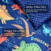 JOIEDOMI Toddler Sleeping Bag for Kids 55''x30'' Nap Mat with Removable Pillow and Minky Blanket for Toddler Ages 3-7 Roll Up Kids Sleeping Bag for Boys Girls Kindergarten Daycare Colorful Dinosaur view 4