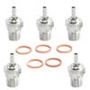 JIHAIYEMENGZHEN Platinum/Iridium Super Nitro Spark Plugs N4 replaceable OS #7/8 Universal for 1/8 1/10 RC fuel trucks off-road and other RC products. (6) view 3