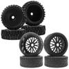 1/8 RC Buggy Tires and 17mm Hex Wheels Rim OD 104mm Rubber & RC Hobby OD 4.72" 1/8 Scale RC Buggy Wheels & Rubber Tires 17mm Hex Rims view 1