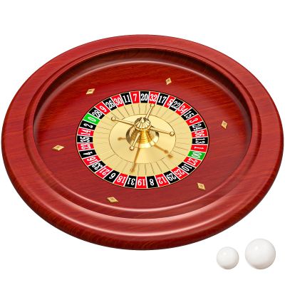 Vunnin Russian Wooden Roulette Game,11Inch Roulette Wheel Set, Casino Gaming Table, Roulette Game