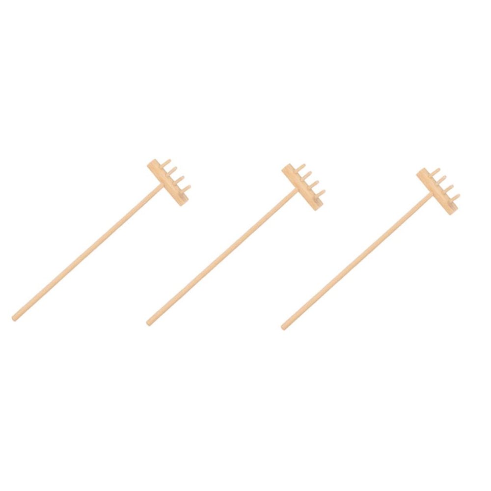 BCOATH 3pcs Mini Zen Garden Rake Garden Tools for Sand Tray Decoration Relaxation and Meditation Compact Design for Easy Storage and Use