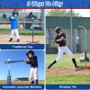 3-in-1 T Ball Set for Kids: Hanging Batting Tee + T Ball Stand Set Auto BaseBall Launcher for Toddlers & Youth Adjustable Height with 2 Bats 6 balls Outdoor&Indoor Toys Sports Gifts for 3-12 years old view 2