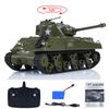 wheelfun Henglong US in Stock, 1/30 Tank Sherman M4A3 3841-01, Infrared Battle, Realistic Firing Effects, Lights and Sound, 2.4G Remote Control Tanks 320Rotating Turret Infrared Combat for Ages 14+ view 2
