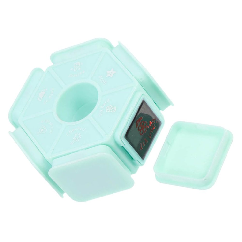 Green PP Multi-Side Teacher Comment Stamp for Homework Grading