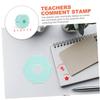 Green PP Multi-Side Teacher Comment Stamp for Homework Grading view 4