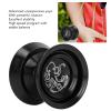 3pcs Aluminum Yoyo Yoyo Aluminum Alloy Strings Replacement Rope Aluminum Alloy Material Exquisite Ball for Player, Yoyo Mariposa Balls (Black) view 3