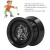 3pcs Aluminum Yoyo Yoyo Aluminum Alloy Strings Replacement Rope Aluminum Alloy Material Exquisite Ball for Player, Yoyo Mariposa Balls (Black) view 4