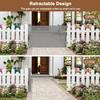 100" Wide Weatherproof Outdoor Retractable Dog Gate with No Rust Screws and Rods, Waterproof 8 Ft Retractable Baby Gates Extra Wide, Scratch-Resistant Mesh Long Baby Gates Indoor Extra Long, Gray view 4