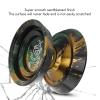 3pcs Aluminum Yoyo Yoyo Aluminum Alloy Strings Replacement Rope Aluminum Alloy Material Exquisite Ball for Player, Yoyo Mariposa Balls (Black Gold) view 2