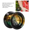 3pcs Aluminum Yoyo Yoyo Aluminum Alloy Strings Replacement Rope Aluminum Alloy Material Exquisite Ball for Player, Yoyo Mariposa Balls (Black Gold) view 3