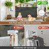 100" Wide Weatherproof Outdoor Retractable Baby Gates for Decks with No Rust Screws and Rods, Waterproof 8 Ft Extra Wide Baby Gate for Large Opening, Scratch-Resistant Mesh Retractable Dog Gate, Black view 3
