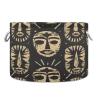 YETTASBIN Native Mask Cotton Rope Basket Large Round Baby Laundry Basket Toy Blanket Books Storage Bin for Bedroom Bathroom Nursery Home Decor, 20 x 14 Inch view 1