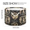 YETTASBIN Native Mask Cotton Rope Basket Large Round Baby Laundry Basket Toy Blanket Books Storage Bin for Bedroom Bathroom Nursery Home Decor, 20 x 14 Inch view 2