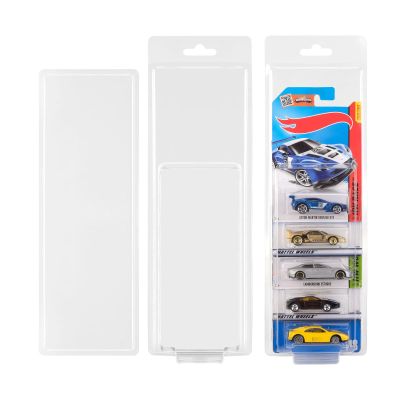 6 Pack 5 Separate Car Protector Case for Hot Wheels Mainline,Protector Packs Compatible with Hot Wheels Model,5 Car Clamshell Display Clamshell Cases Plastic Display Protective Case for Hot Wheel