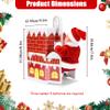 Electric Climbing Santa Battery Operated Toys Climbing Santa Climbs in and out with Music Santa Climbing Ladder for Children Kids Christmas Doll Gifts, Santa Climbing Ladder to Christmas Tree view 2
