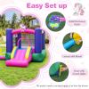 BOUNTECH Inflatable Bounce House with Ball Pit, Bouncy House for Kids Indoor Outdoor w/Basketball Hoop, 480w Blower, Mini Bounce House with Slide for Boys Girls Backyard Birthday Party Gifts view 4