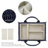 MOMIGO Baby Diaper Caddy Organizer - Fahion Mahua Water-resistent Nursery Storage Basket for Diapers and Baby Wipes, Diaper Stacker Car Organizer, newborn nursery Gift (Blue) view 4