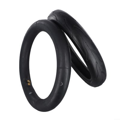 12 inch 300x55 Scooters Replacement Inner & Tube For ETWOW Electric Scooter Baby Carriage Trolley, Thick Knobbly Treaded Powersports Inner Tubes (Inner tube + outer tire)