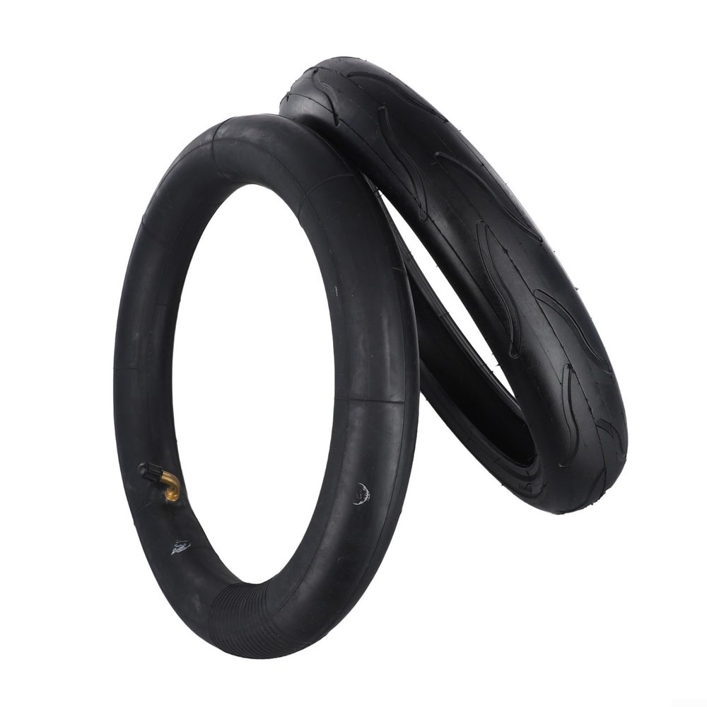 12 inch 300x55 Scooters Replacement Inner & Tube For ETWOW Electric Scooter Baby Carriage Trolley, Thick Knobbly Treaded Powersports Inner Tubes (Inner tube + outer tire)