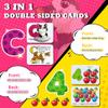 Alphabet Flash Cards Magnetic Letters Puzzle ABC Sight Words Matching Games for Kids 3-5, Toddler Preschool Montessori Educational Toys for 3+ Year Old view 2