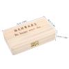 Abaodam Baby Keepsake Box Wooden Fetal Hair & Umbilical Cord Storage Case with 4 Bottles Infant Lanugo Memory Organizer for Newborn Milestones view 2