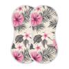 xigua Tropical Plants and Flowers Muslin Baby Burp Cloths Set of 1, Super Soft & Absorbent Burping Rags, Cotton Burp Clothes Shower Gift for Newborn, Baby Girls and Boys view 2