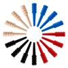 16pcs Cribbage Pegs, Wooden Cribbage Board Pegs Fit 1/8 Inch Holes Crib Pins Cribbage Accessories for Traditional Cribbage Board Game (Red, Black, Wood, Blue) view 1