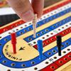16pcs Cribbage Pegs, Wooden Cribbage Board Pegs Fit 1/8 Inch Holes Crib Pins Cribbage Accessories for Traditional Cribbage Board Game (Red, Black, Wood, Blue) view 4
