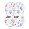 xigua Watercolor Cute Ghosts Muslin Baby Burp Cloths Set of 1, Super Soft & Absorbent Burping Rags, Cotton Burp Clothes Shower Gift for Newborn, Baby Girls and Boys view 2
