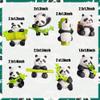 15 PCS Panda Cake Toppers Bamboo Tree Cake Toppers Panda Birthday Party Decor Panda Cupcake Topper view 2