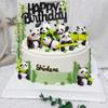 15 PCS Panda Cake Toppers Bamboo Tree Cake Toppers Panda Birthday Party Decor Panda Cupcake Topper view 4