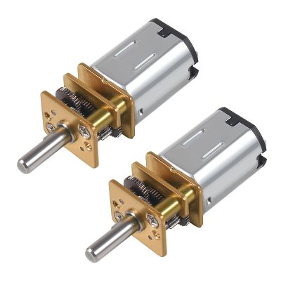 2Pcs DC 6V 1000RPM Gear Motor Full Metal Geared Mini Micro Gear with Gearwheel 1000RPM N20 Speed Reduction for DIY RC Toys Robort Smart Car Motor
