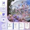 12FT Inflatable Bubble House with Bouncing Bottom, Commercial Grade PVC Bounce Balloon House for Kids, Inflatable Dome Tent with 950W Air Blower for Backyard Birthday Wedding Party Gender Reveal view 3