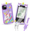 Smart Phone for Kids - Touchscreen HD Dual Camera, Travel Toy, Preschool Learning Toy, Christmas & Birthday Gift for Girls & Boys (3-14), Purple view 1