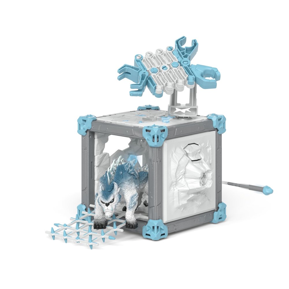 schleich Eldrador Creatures - 48 PC BattleCave Snow Slashe Playset for Boys and Girls - Kids Ages 7+ | 42733