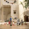 Schleich Farm World - 19PC Animal Feeding Playset with Piglet, Sheep, Donkey Figurines - Farmer Action Figure with Wheelbarrow and Tools - Durable Barnyard Toys for Imaginative Play - Kids 3+ | 72287 view 2