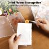 Aboofx 4PCS Dried Flower Storage Set with Blotting Paper, Ziplock Bag and Desiccant, Flower Preservation Kit - Good Seal, High Capacity to Keep Flowers Color and Dry (6.3 x 4.3 inch) view 2