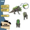 Schleich Eldrador Creatures - 6" Stone Triceratops - Cool Rock Monster Dinosaur Figure for Boys and Girls - Fun, Imaginative Play Figurine - Detailed Animal Beast Toys for Kids Ages 7+, 70828 view 3