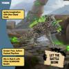 Schleich Eldrador Creatures - 6" Stone Triceratops - Cool Rock Monster Dinosaur Figure for Boys and Girls - Fun, Imaginative Play Figurine - Detailed Animal Beast Toys for Kids Ages 7+, 70828 view 4