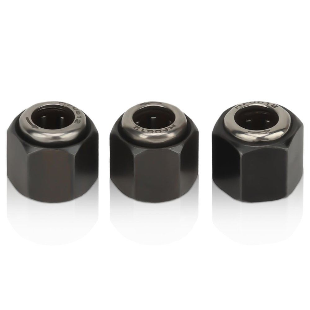3pcs RC Hex Nut One Way Bearing, 12mm / 0.47in Rc Car Pull Starter Iron Engine Spare Part R025 Compatible for VX 16 18 SH 21 Engines Parts for 1/10 RC Car
