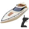 POCO DIVO Luxury Modern Yacht, 1/28 RC Boat, 2.4Ghz Radio Remote Control 15 Sailing Cruise, Pool Lake Pond Dual Motors 15kmph Speed Ship, Deluxe Gifts Adults Water Fun Voyage view 2