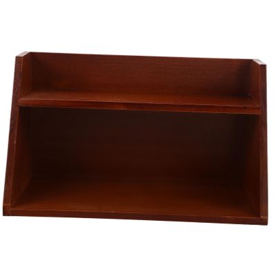 ABOOFAN Wooden Display Risers for Desktop Tiered Stationery Storage Rack Hooks