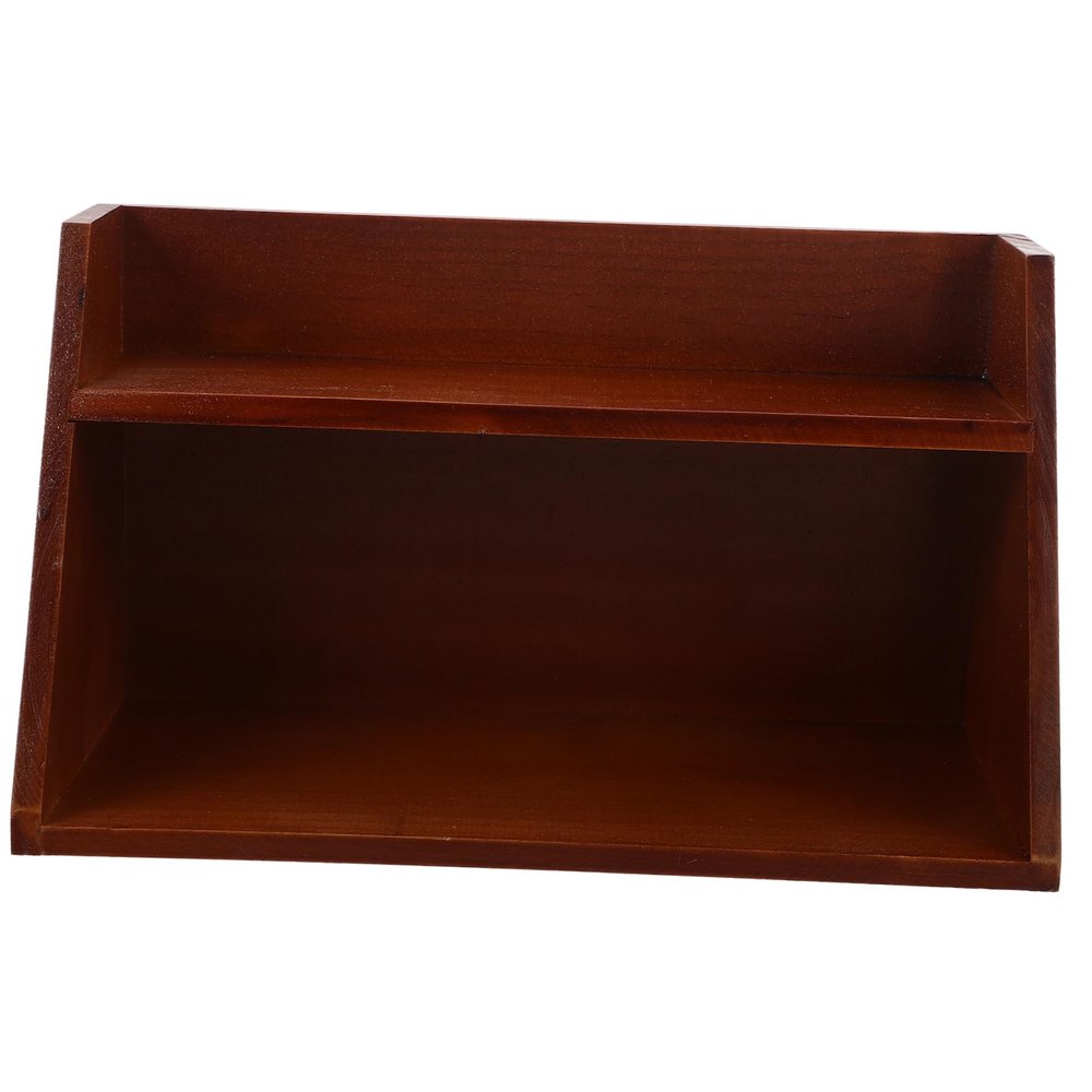 ABOOFAN Wooden Display Risers for Desktop Tiered Stationery Storage Rack Hooks