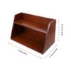 ABOOFAN Wooden Display Risers for Desktop Tiered Stationery Storage Rack Hooks view 2