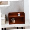 ABOOFAN Wooden Display Risers for Desktop Tiered Stationery Storage Rack Hooks view 3