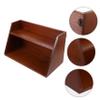 ABOOFAN Wooden Display Risers for Desktop Tiered Stationery Storage Rack Hooks view 4